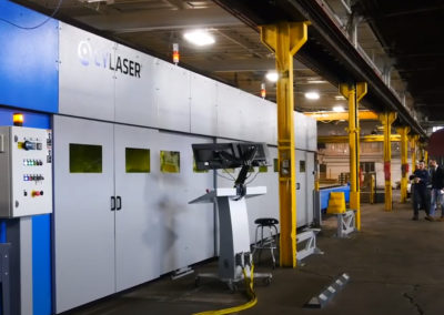 Laser fibra installato da Chicago Metal Fabricator